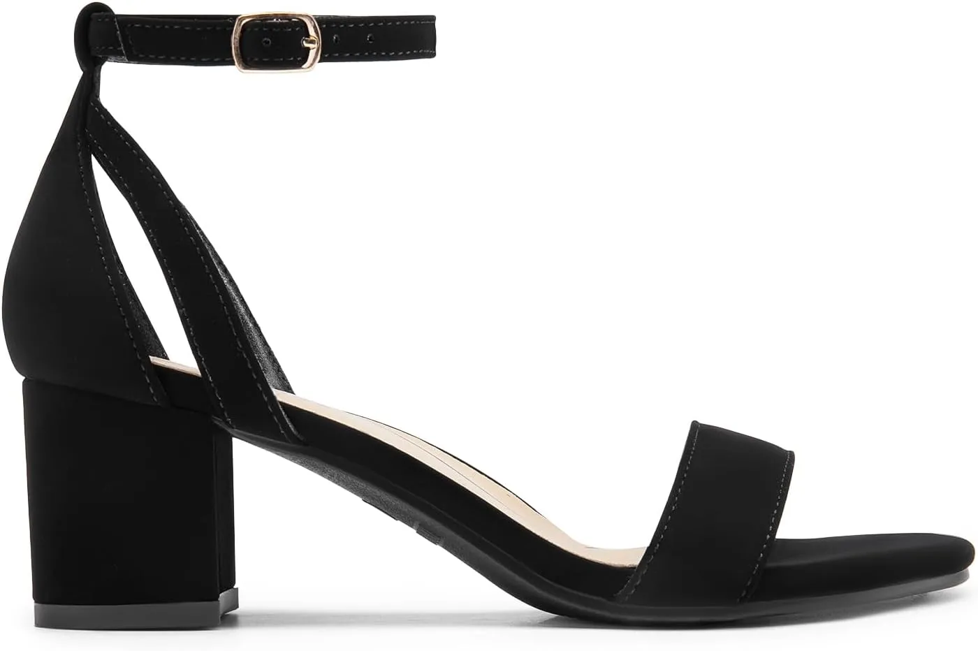 Wedding Sandals elegance cither DREAM PAIRS Women's Chunky Low Heels Open Round Toe Ankle Strap Block Heels Party Dress 