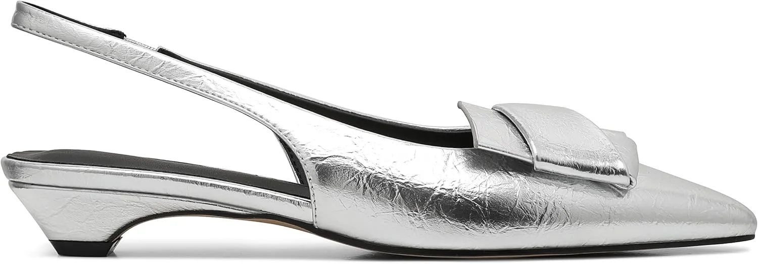 Wedding Slingback Pointed Toe Bridal Shoes Women's Kitten Heels Black Pumps Dress Shoes Low strongly Heel 