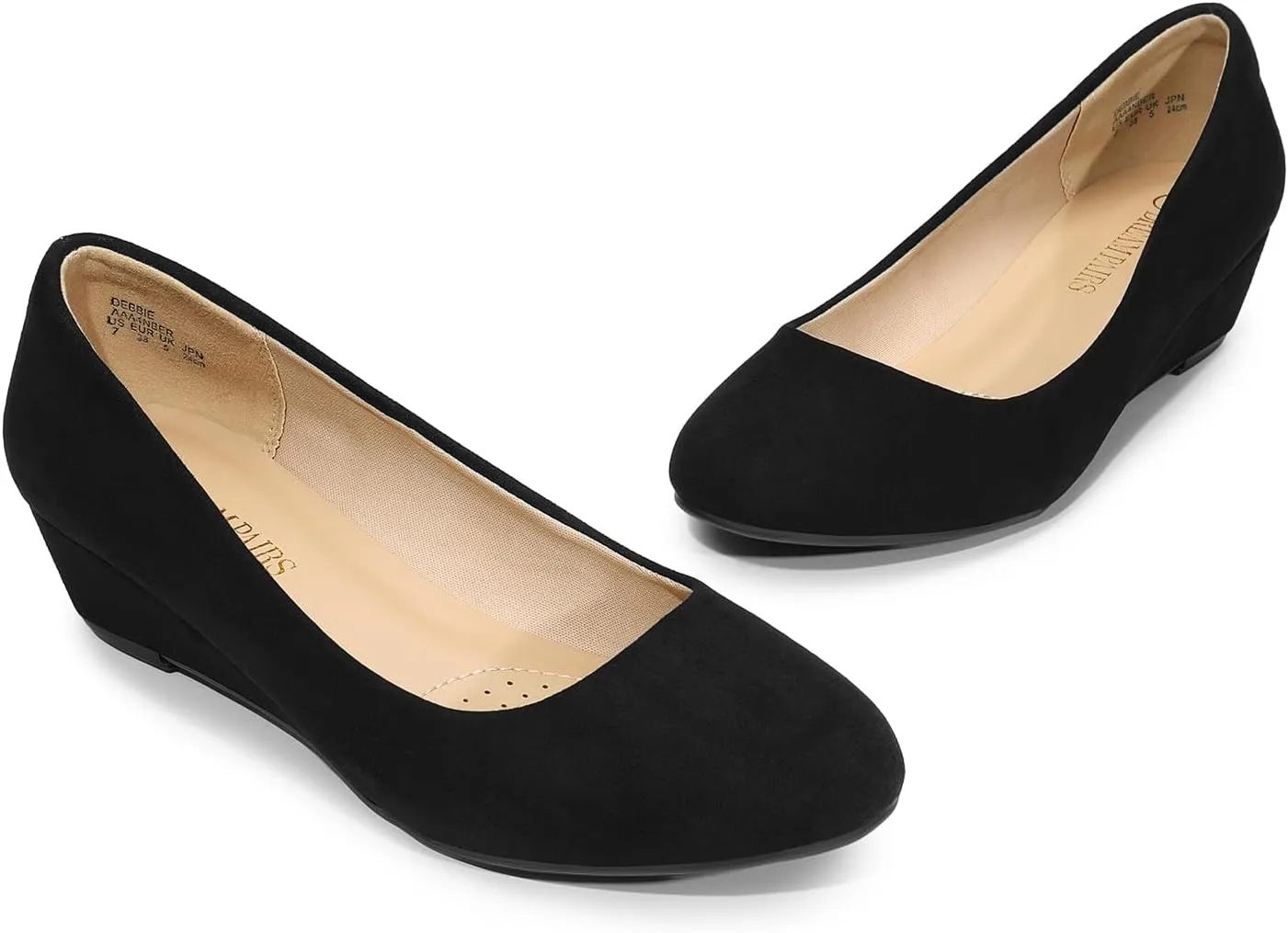 Wedge Heel Pump Shoes DREAM canyon mosquito proposal silt PAIRS Women's Debbie Mid 