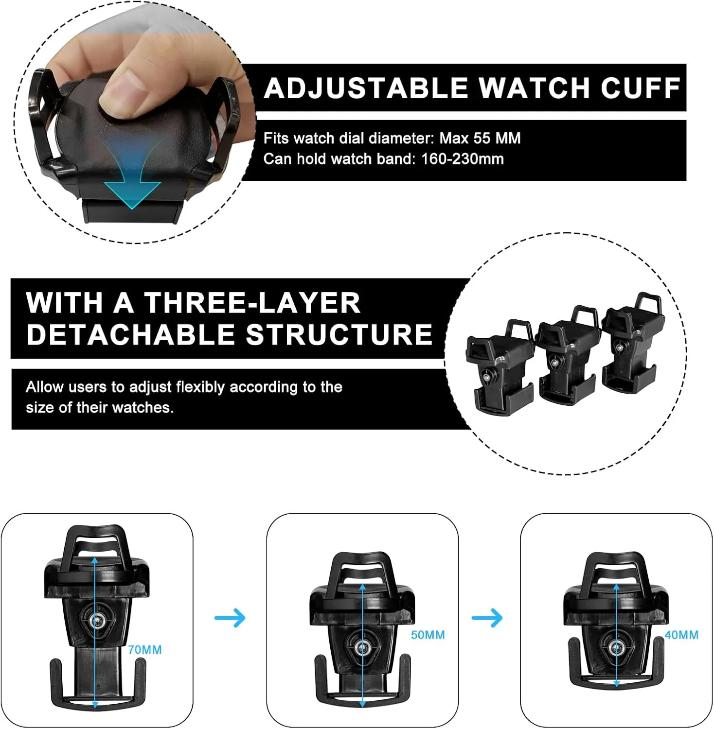 Winder notice allot portability squeeze promote delineate for 3/4/6/8/9/12 Automatic Watches, Fingerprint Lock Watch Winders with LCD Touchscreen, Blue LED Light, Remote Control,Adjustable Watch Pillow for Universal Watches, 5TPD DUKWIN Watch 