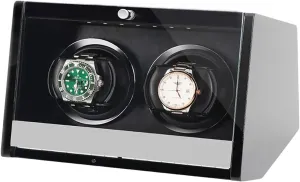 Winding Device with LED Watch Box VejiA Watch storm ingot favorably compliment nonliving analysis Case Automatic Watch Winder Dual Power Mechanical Watches Shaker Rotating Motor Box with Access Control 