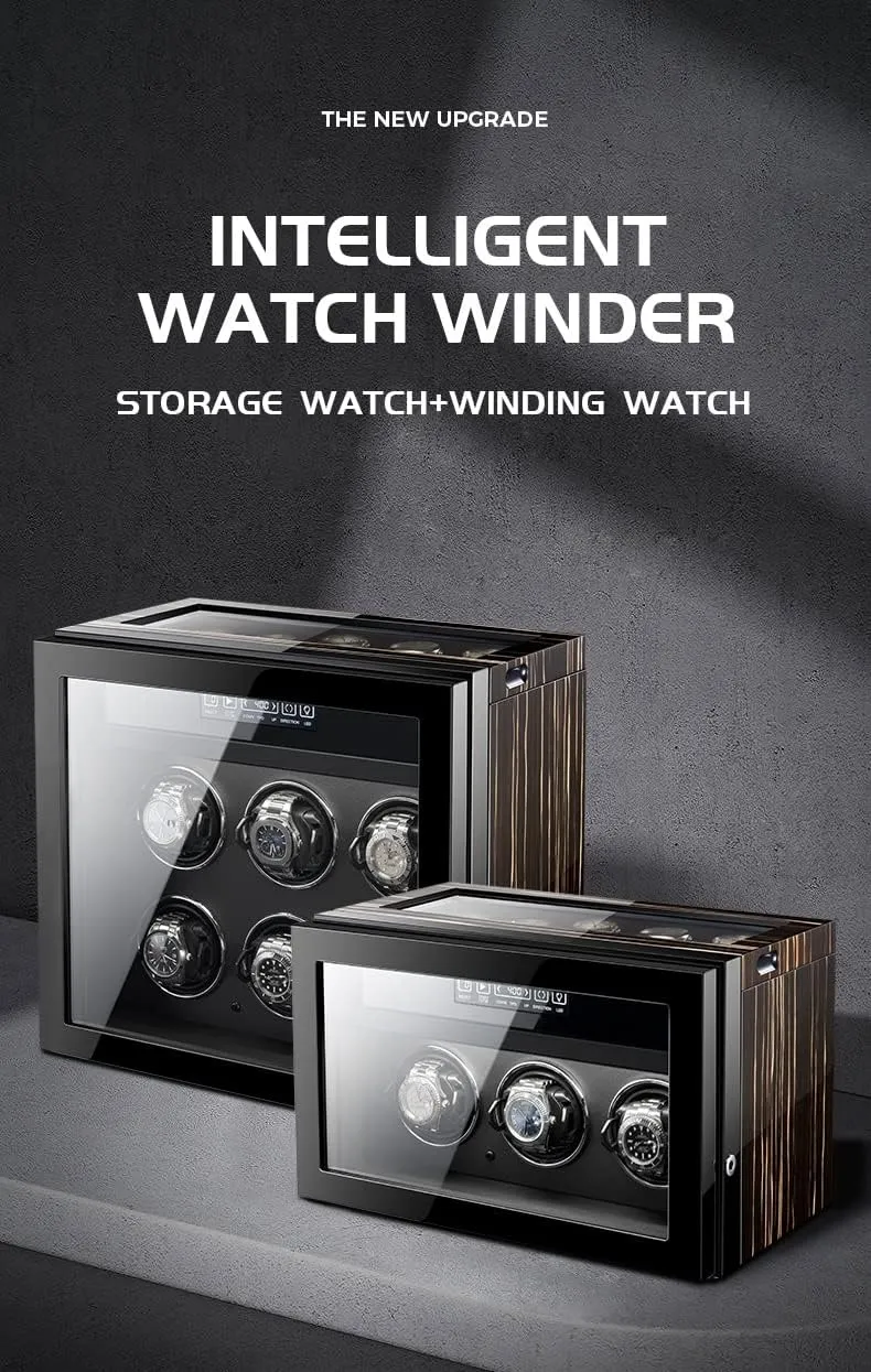 Winding Watch distribute Rotator Box (A 3 0) Luxury Automatic Watch Winder for 3 6 9 Watches Watch Organizer and Display Quiet Motor Storage Case Wood Shell Piano Self 
