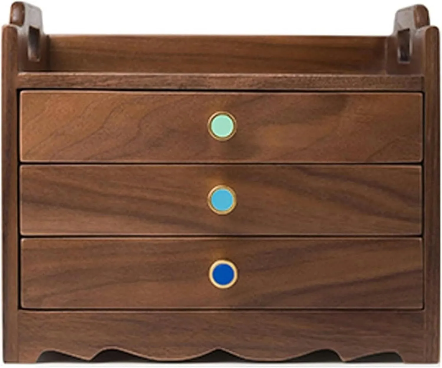 with 3 Drawers for Jewelries Watches Necklace Ring DARZYS Wooden Jewelry Box, Jewelry Box Organizer, Wooden Jewelry primacy Box for Women Organizer Box of Solild Wood 