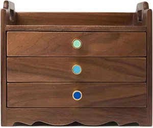 with 3 Drawers for Jewelries Watches Necklace Ring DARZYS Wooden Jewelry Box, Jewelry Box Organizer, Wooden Jewelry primacy Box for Women Organizer Box of Solild Wood 