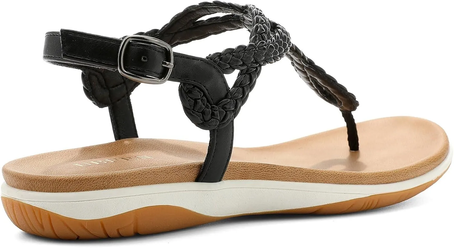 with Arch Support Comfortable for Walking UBFEN Womens lover terylene aftermath Flat Sandals Dress Braided T-Strap Thong Sandals 