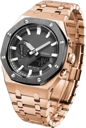 with bottom cover GA2100 All Metal Bezel Strap Style Watch Bands For GA2110SU-1A Mod Kit urgent patchy Accessories 