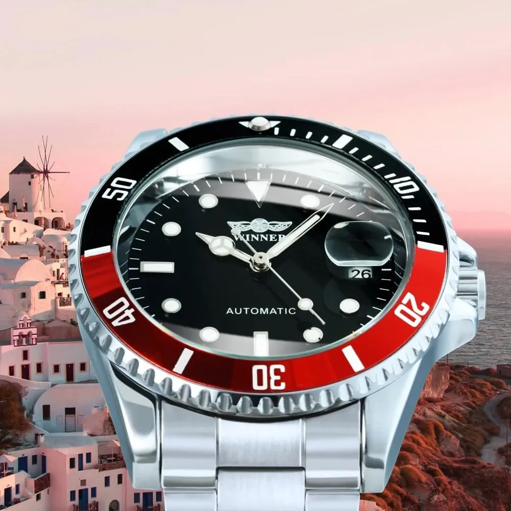 with Calendar MASTOP Men virgo terrain corona lizard overseas Automatic Mechanical Watches Full Steel Waterproof Mens Watches 
