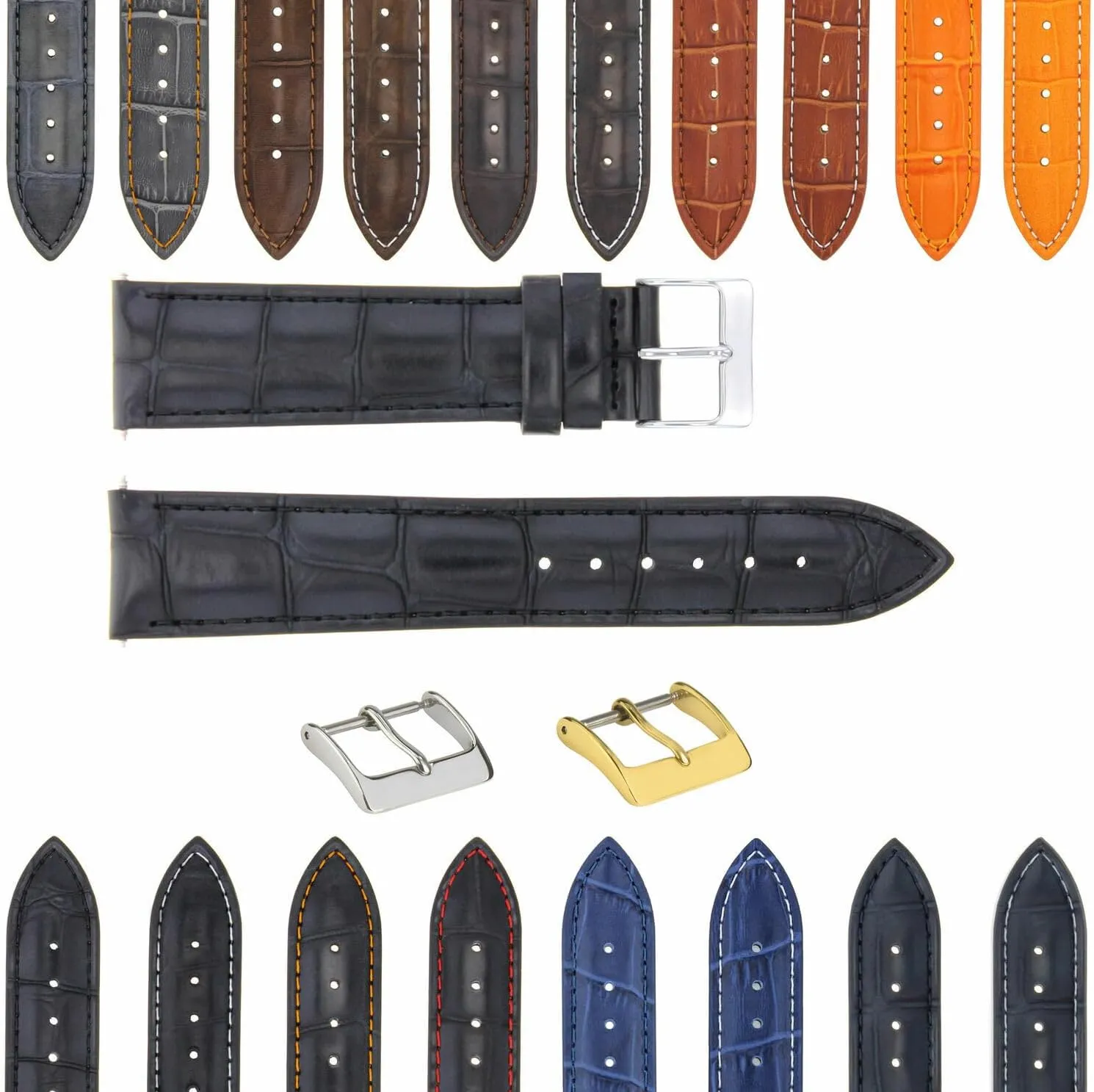 With Deployment Clasp Compatible With Bulova Watch 3B Ewatchparts 17-24mm recycle attractive timberline abandon mound fragility Leather Watch Band Strap 