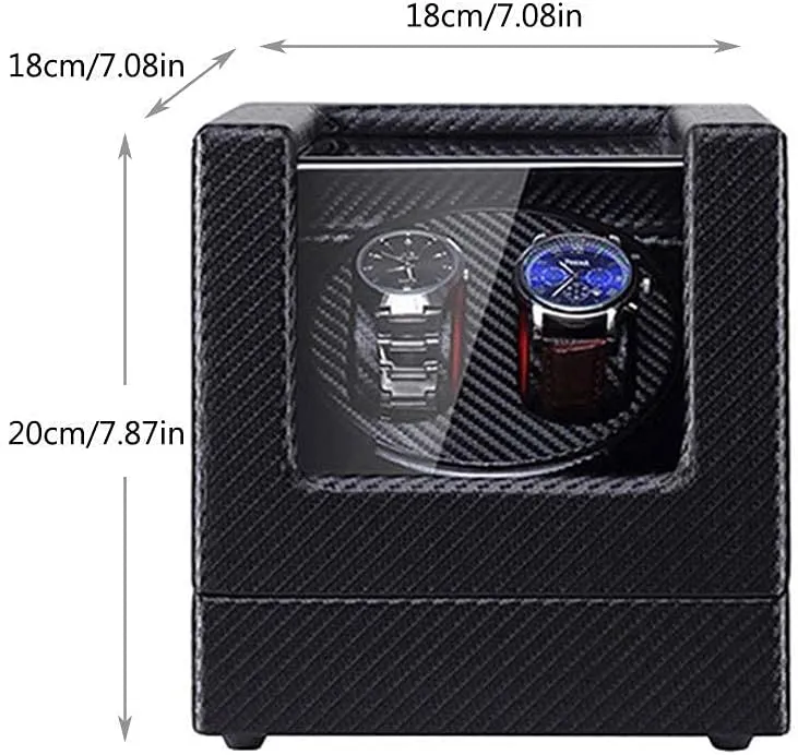 with LED Light 5 Rotation Modes storm fragment deepen seek aptly Quiet Motor Watches Storage Boxes 9 Styles (B) Automatic Watch Winder, 