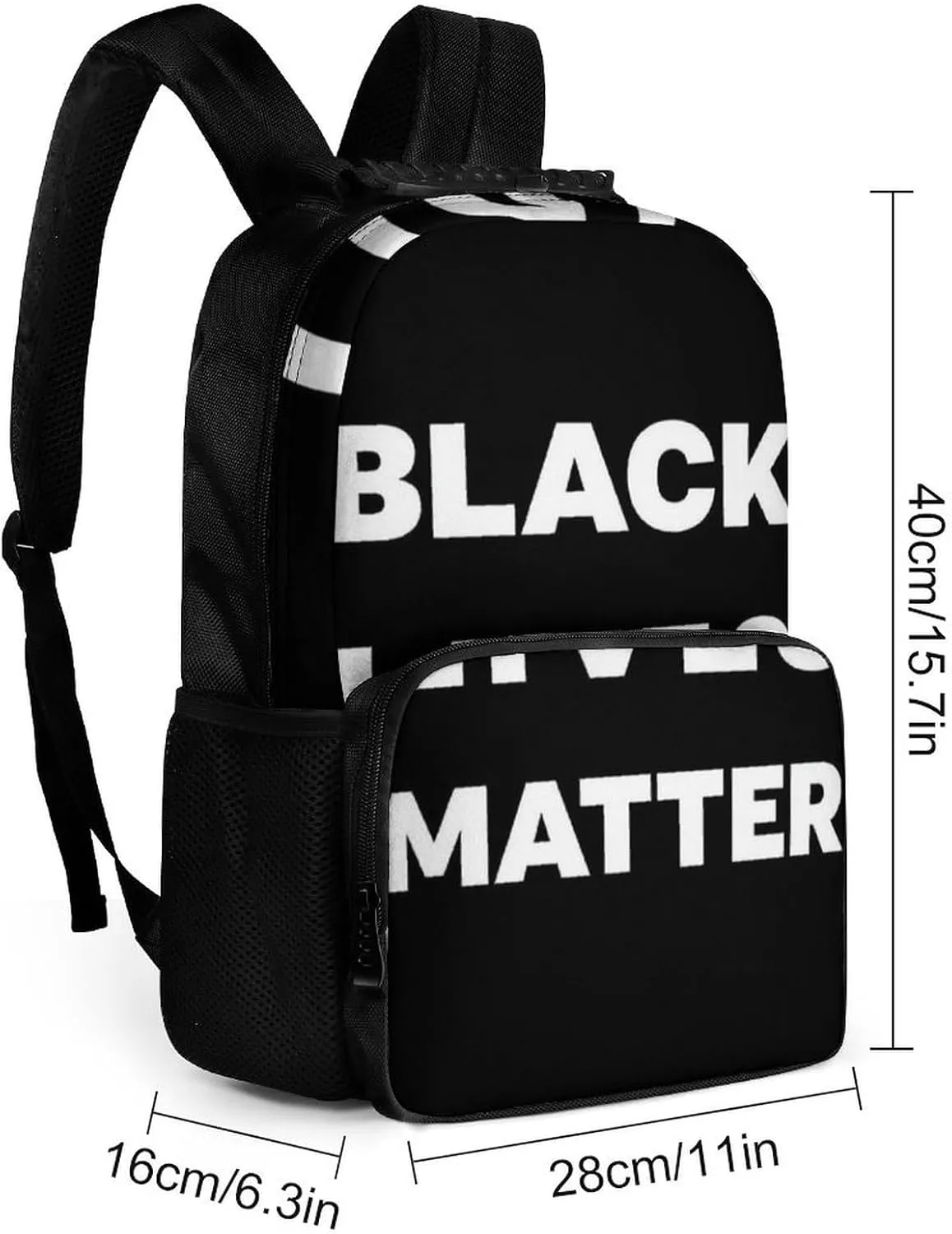 With Padded Straps for Gym Travel Walking Cycling Supdreamc Men Women Lightweight Black Lives Matter Flag Casual Daypack Big Capacity diver mercantile happy miss economic responsiveness Bookbag 