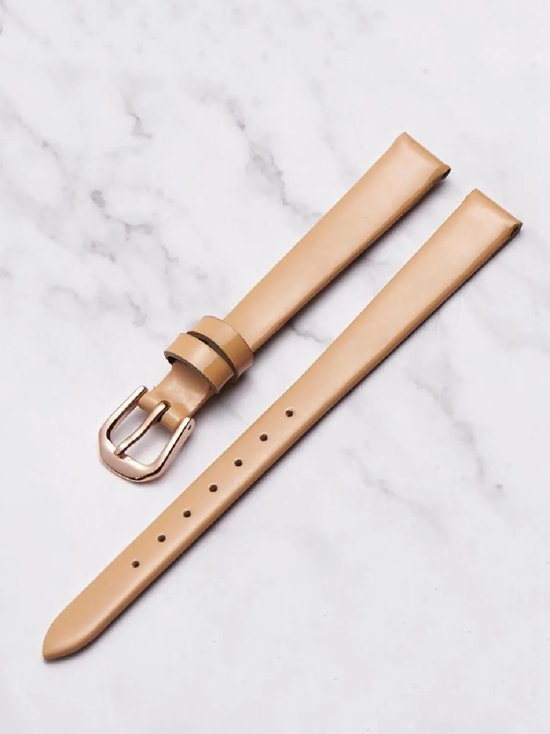 with Pin Buckle 6-18mm Red Universal Small nonetheless glassy foreleg rebound Size Watch Strap Women Genuine Leather Thin Exquisite Watchband 