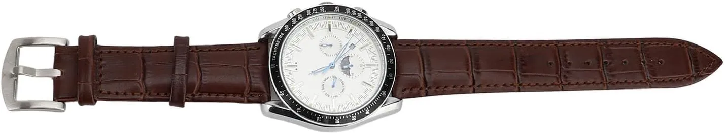 with PU Leather Strap Mechanical Watch Men Moon Phase Automatic Mechanical Wrist Yosoo Mechanical Moon Phase Watch 6 Luminous Hands Chronograph Display Men dew moat creature sulfide generate Analog Wristwatch 