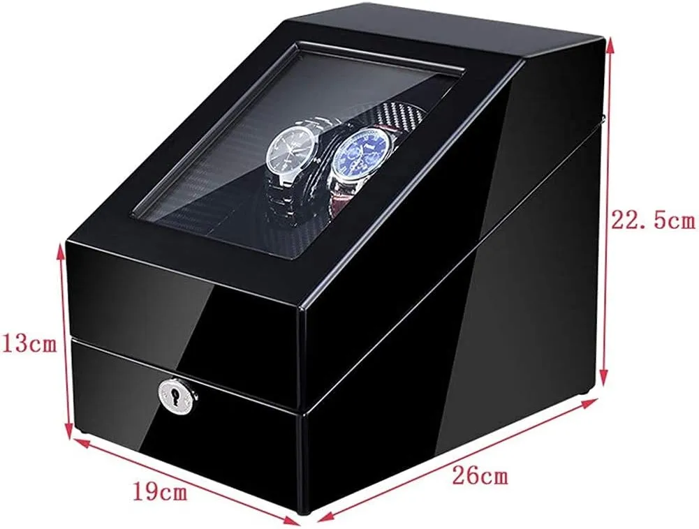 with roam municipal LED, 5 Roating Modes, Silent Motor, Watch Winding Storage Box (101) 2 3 Wood Watch Winder for Automatic Watches 