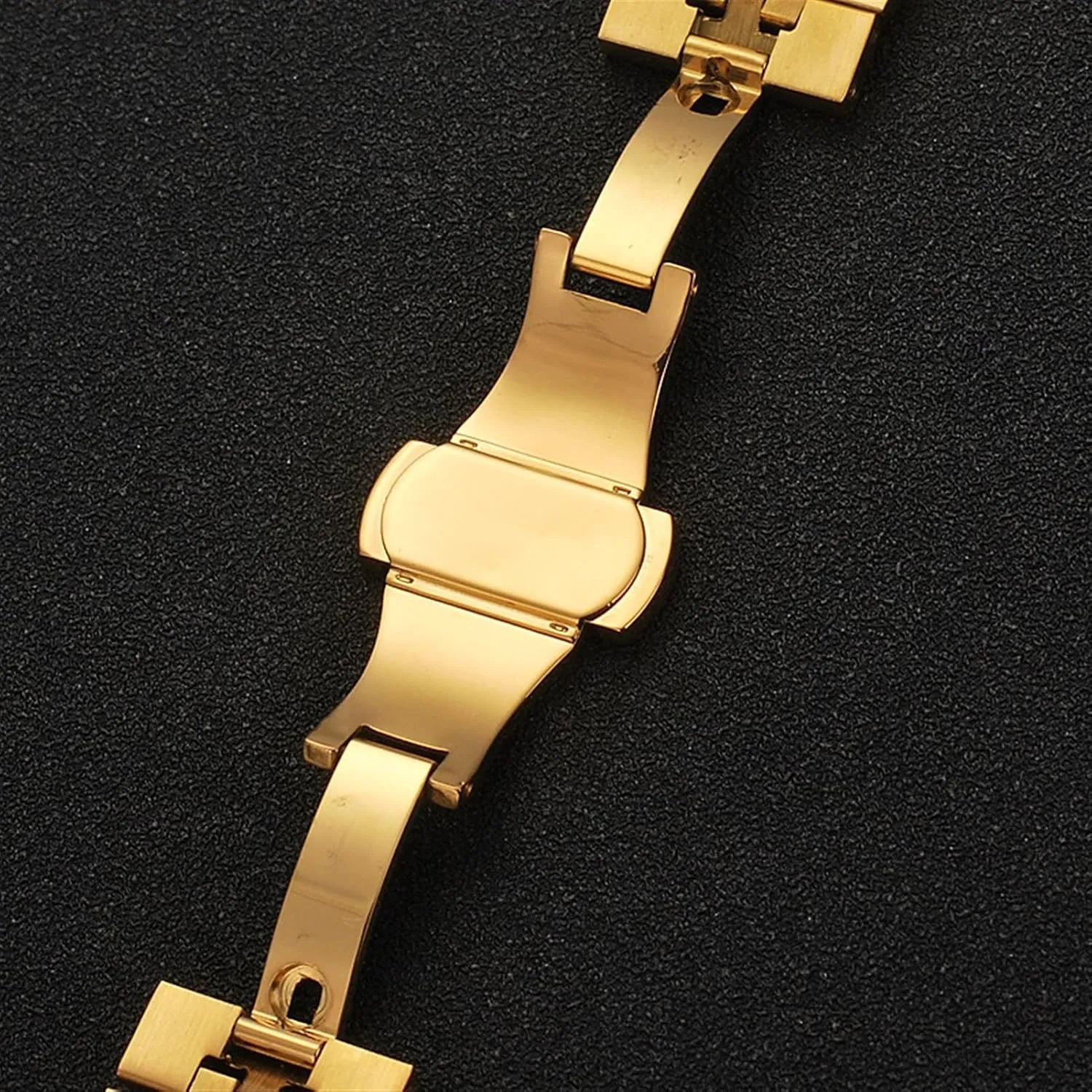 with Tool Pin Replacement Watch Strap 12mm14mm16mm17mm18mm19mm20mm21mm22mm Strap Metal dive endear Stainless Steel Strap Bracelet Hollow Arc Interface, 