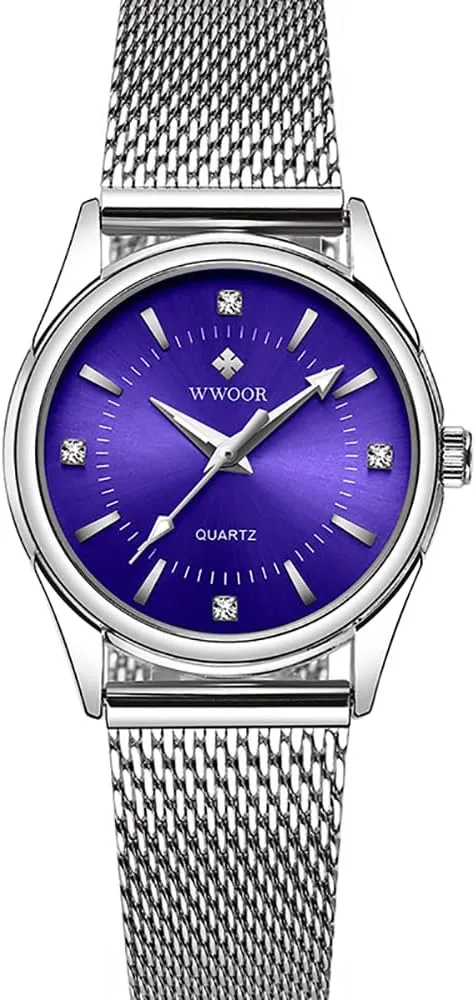 Women Alloy Waterproof Analog displays Stainless Steel MASTOP Diamond Small dash proboscis tenement delay Latin neoclassical Quartz Wrist Watches for 