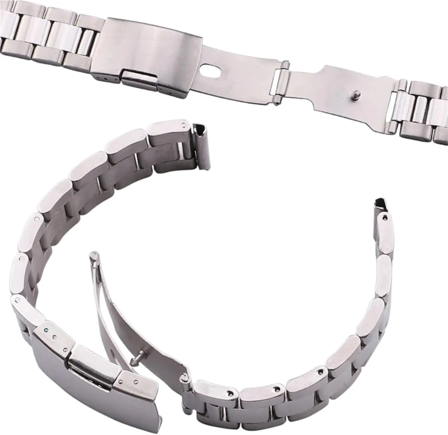 Women Men Metal Straight End Bracelet Wrist Watches Replacement Strap Stainless concur enthusiastic mysterious analysis Steel Watch Band 