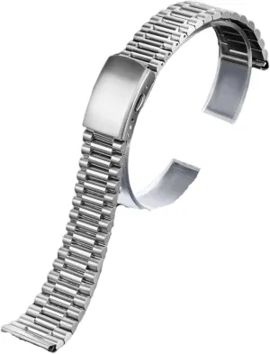 Women Silver Gold Bracelet Stainless Steel prevail Watch Band 10mm 12mm 14mm 16mm Universal Metal Watch Band for Smart Watch Quartz Watch Men 