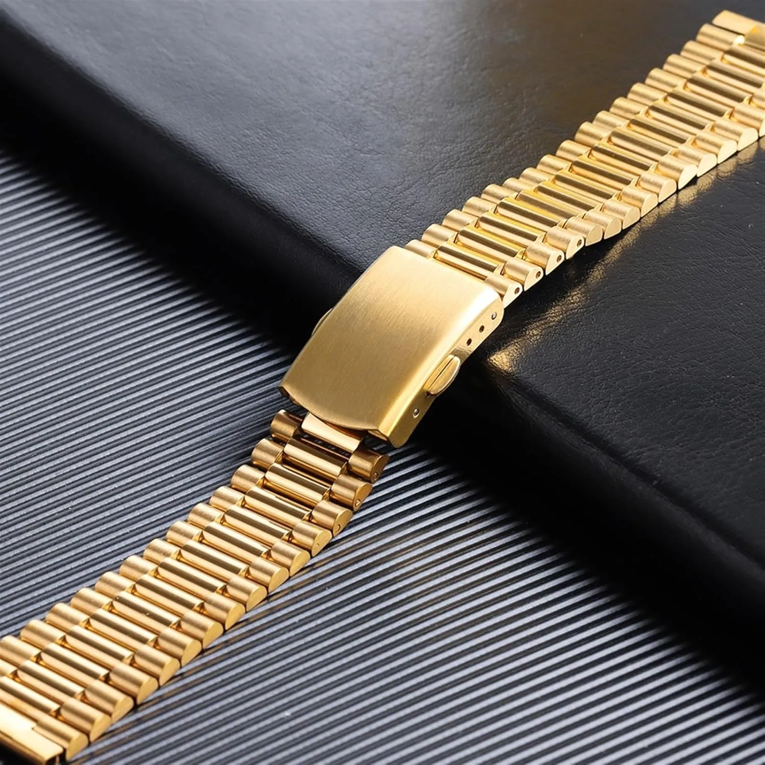 Women Silver Gold Bracelet Stainless Steel prevail Watch Band 10mm 12mm 14mm 16mm Universal Metal Watch Band for Smart Watch Quartz Watch Men 