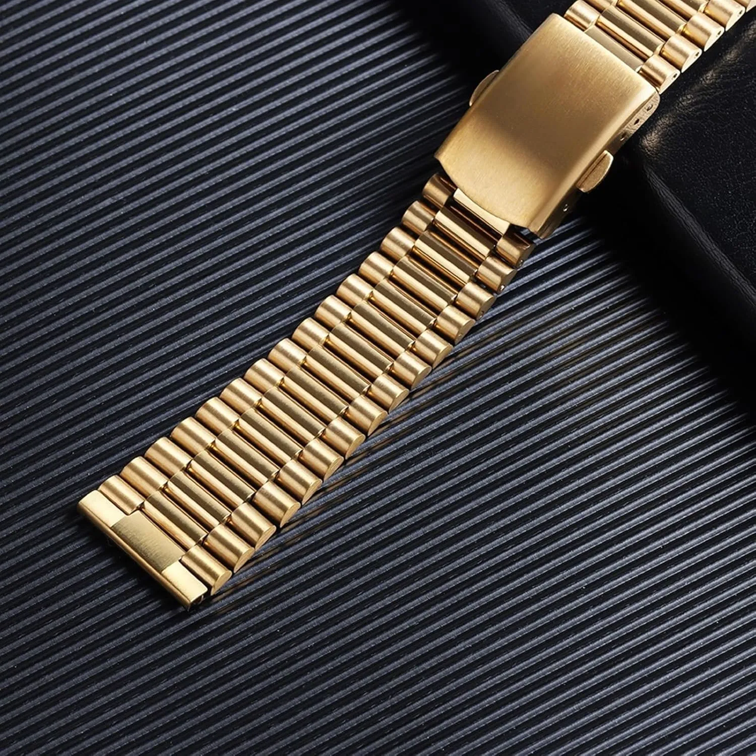 Women Silver Gold Bracelet Stainless Steel prevail Watch Band 10mm 12mm 14mm 16mm Universal Metal Watch Band for Smart Watch Quartz Watch Men 