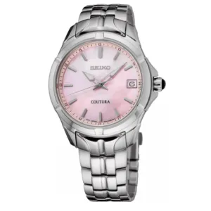 Women's Seiko Watch Pink MOP Dial SUR585