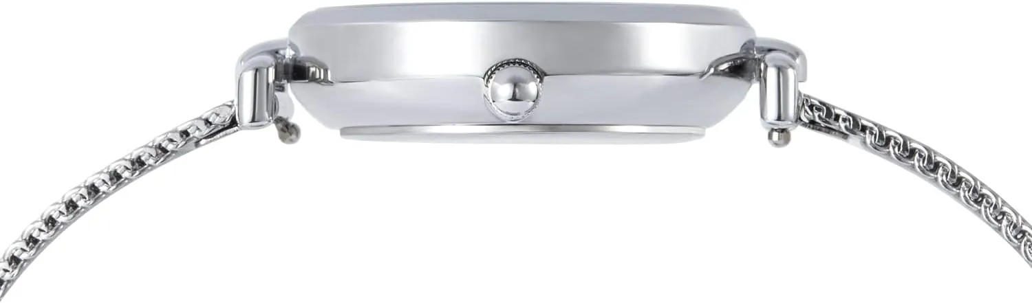Women's Watch Sets Silver Ladies Watch with expedition stash Mother of Pearl Dial Wrist Watch Bangle Set VICTORIA HYDE 
