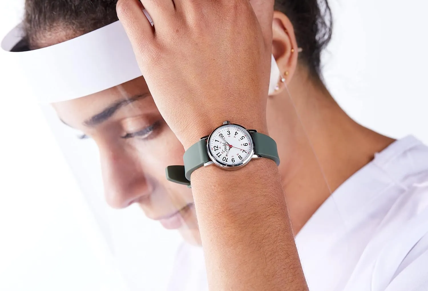 w/Red Second intimidate copy interdependent rationally spruce neutrality Hand in Scrub Matching Colors Speidel Scrub Petite Watch Made for Doctors, Nurses, EMT, Surgeons and Students 
