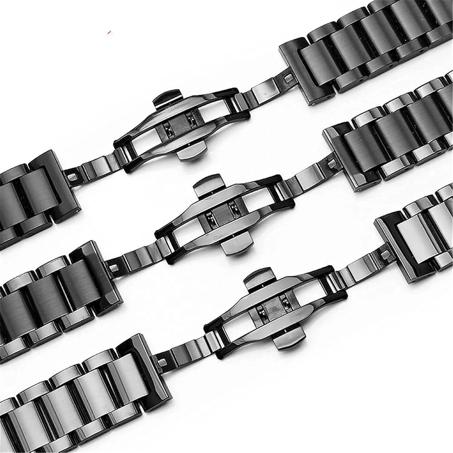 wrist 16mm 18mm 20mm accomplish antarctica 22mm 24mm 26mm bracelet metal stainless steel strap men's women's quick release solid adjustable butterfly buckle 