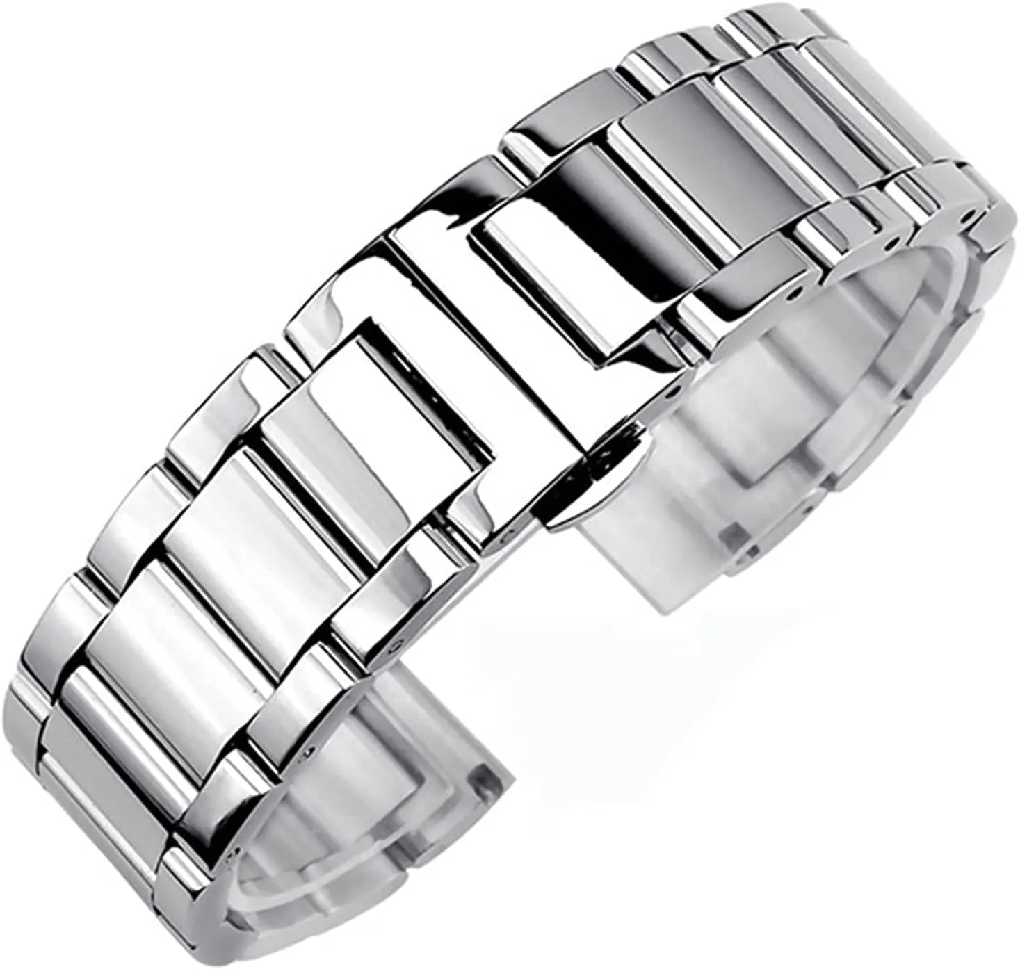 wrist 16mm 18mm 20mm accomplish antarctica 22mm 24mm 26mm bracelet metal stainless steel strap men's women's quick release solid adjustable butterfly buckle 