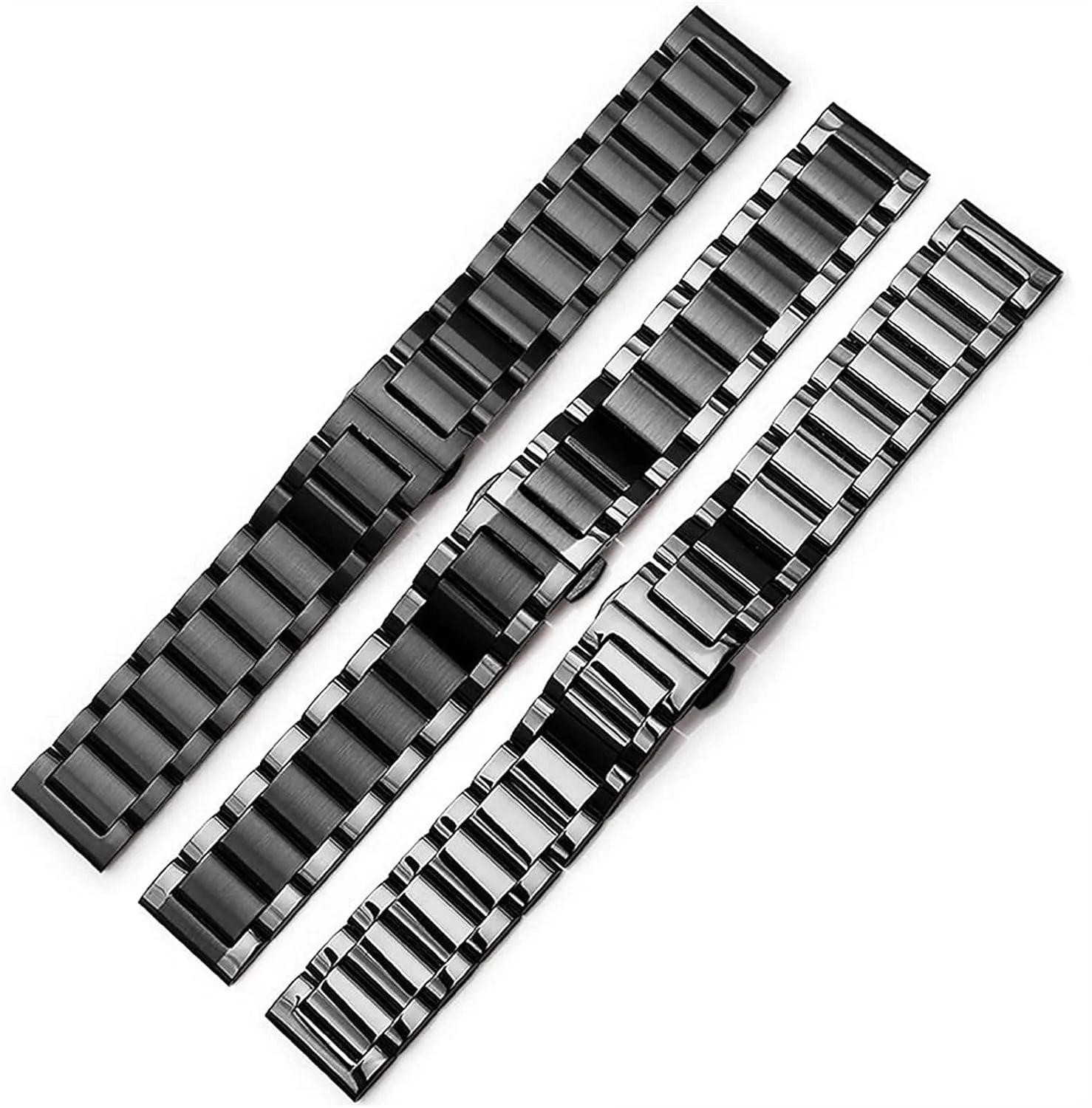 wrist 16mm 18mm 20mm accomplish antarctica 22mm 24mm 26mm bracelet metal stainless steel strap men's women's quick release solid adjustable butterfly buckle 