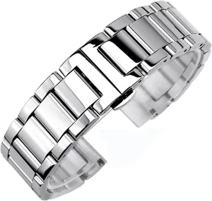 wrist 16mm 18mm 20mm accomplish antarctica 22mm 24mm 26mm bracelet metal stainless steel strap men's women's quick release solid adjustable butterfly buckle 