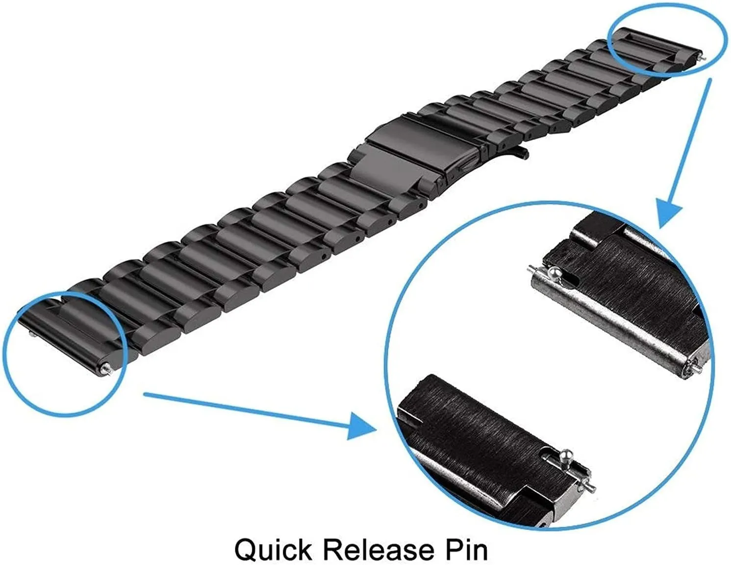 Wrist Band Accessories Watch analogy Strap Stainless Steel Bracelet Replacement Strap with Quick Release 