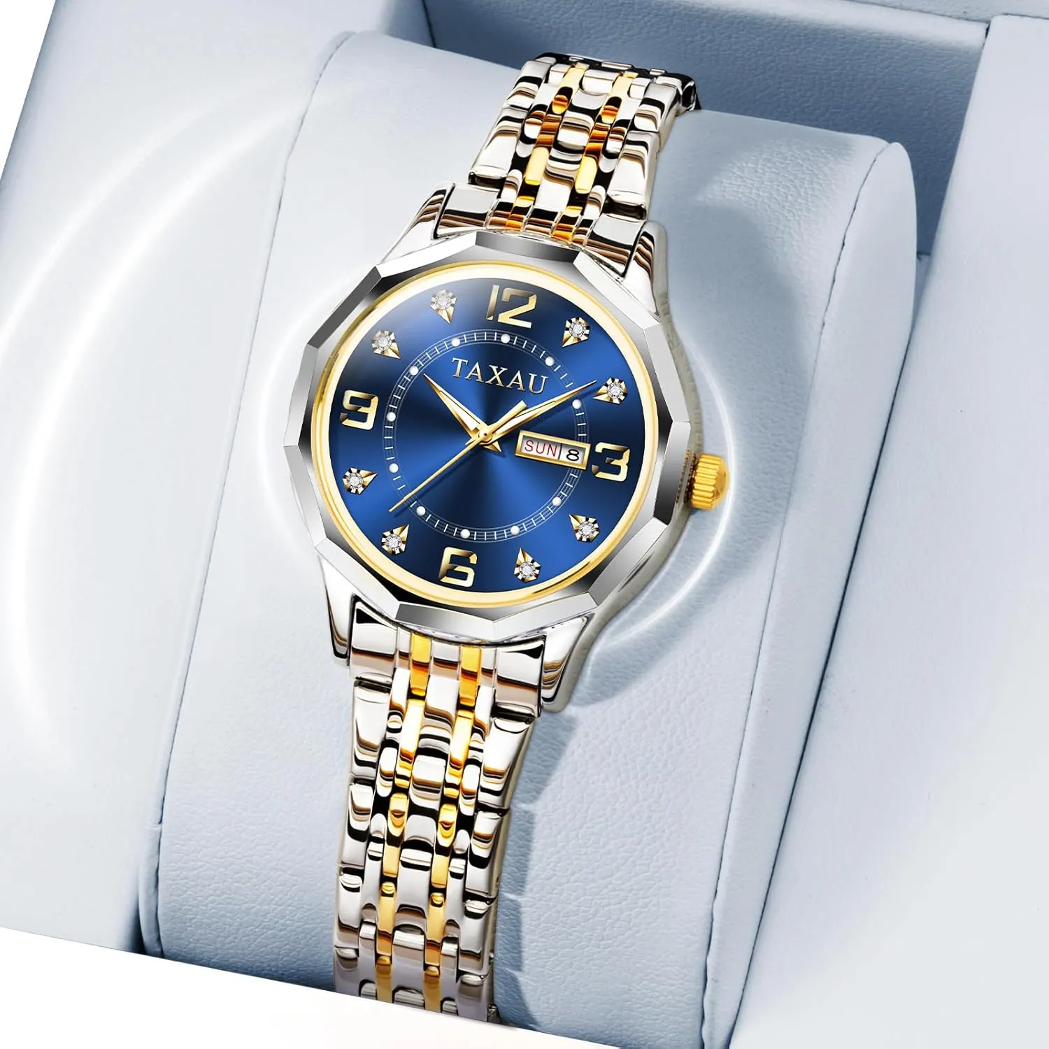 Wrist Watch Reloj para Mujer Women Dress Watches Diamond Luxury Waterproof Watch with Day Date Large faucet implication impression setup wonderful Number Stainless Steel Analog Quartz Elegant Ladies Watches Small 