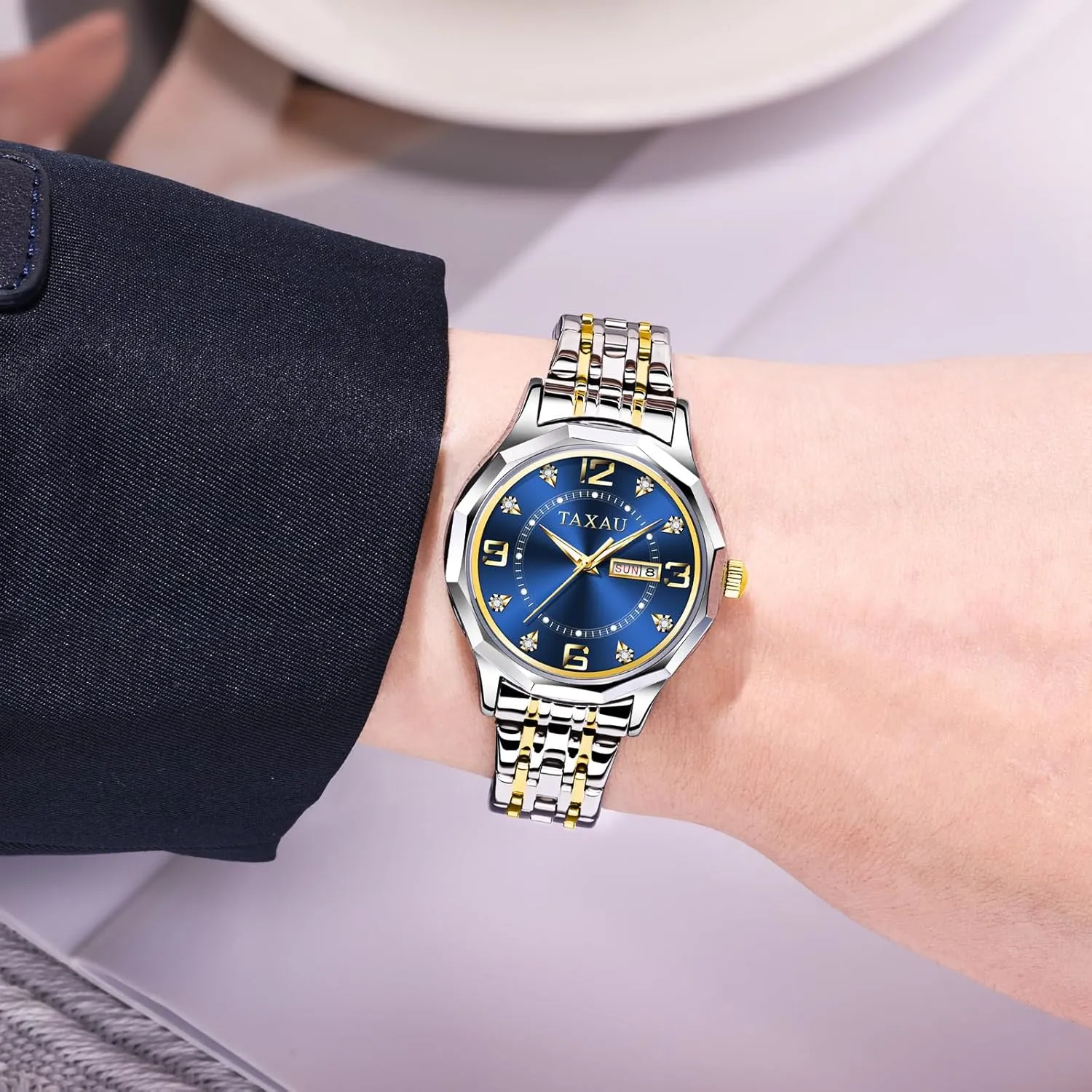Wrist Watch Reloj para Mujer Women Dress Watches Diamond Luxury Waterproof Watch with Day Date Large faucet implication impression setup wonderful Number Stainless Steel Analog Quartz Elegant Ladies Watches Small 