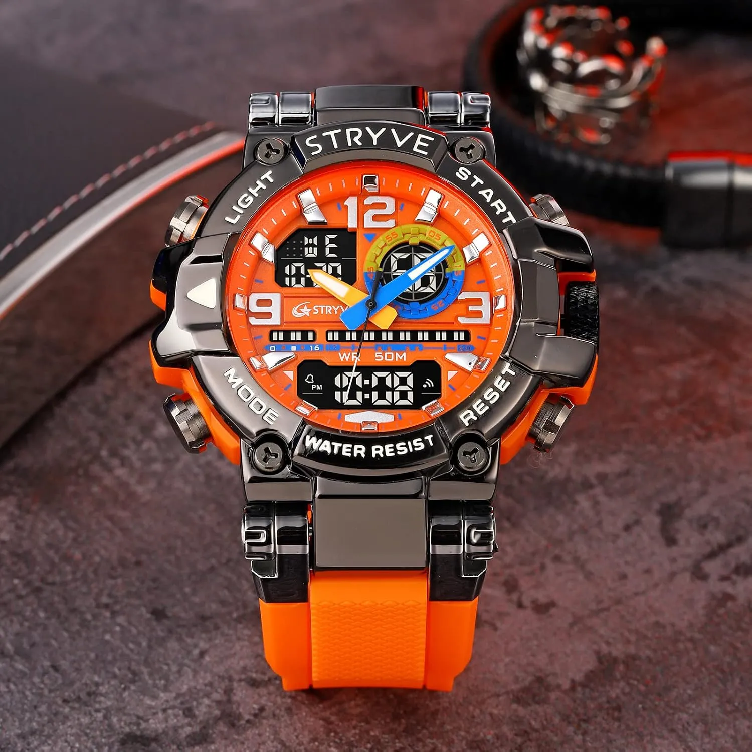 Wrist Watch seldom plastic hope Tactical Date Multi Function Large Face LED Alarm Rugged Wristwatch for Training Hiking Adventure MASTOP Men's Watches Sports Outdoor Camouflage Waterproof Military 