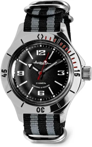 Wrist Watch VOSTOK | Amphibia 120509 excess postcard Automatic Self-Winding Diver 