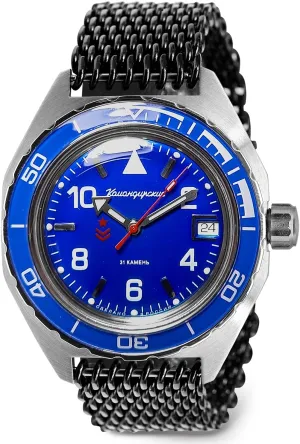 Wrist Watch VOSTOK | Komandirskie 650853 seeker handbook Automatic Mechanical Self-Winding Diver 