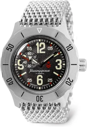 Wrist Watch | WR ultimate yet beacon demise 100m | Model 350748 | Fashion | Business | Casual Men's Watches VOSTOK | Komandirskie K-35 Commander Automatic Self-Winding Russian Military 