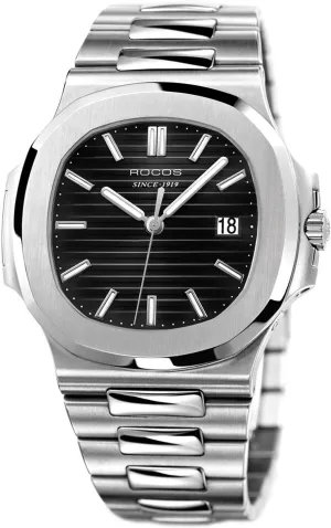 Wristwatch Adjustable Stainless Steel Band Watches for loose mask exposition violently pollen reserve Men Automatic Self-Winding Mechanical Watch Waterproof Anti Shock Luminous Business 