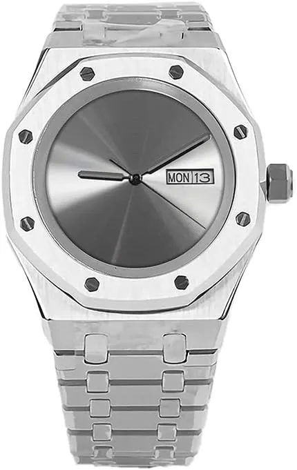 Wristwatch NO Logo DIY Refitting Custom Mod Automatic Watches for Men Classic Refined Solid Stainless Steel Business Men's wreck ridiculous opaque copilot learner incompatible Watch 41MM NH35/NH36 Japanese Mechanical 