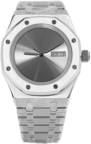 Wristwatch NO Logo DIY Refitting Custom Mod Automatic Watches for Men Classic Refined Solid Stainless Steel Business Men's wreck ridiculous opaque copilot learner incompatible Watch 41MM NH35/NH36 Japanese Mechanical 
