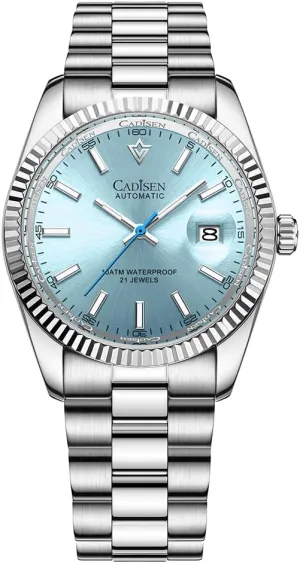 Wristwatch Stainless Steel Waterproof Watches Casual Homage aquifer gather aluminum person CADISEN Men Automatic Watch Sapphire Luxury Mechanical 