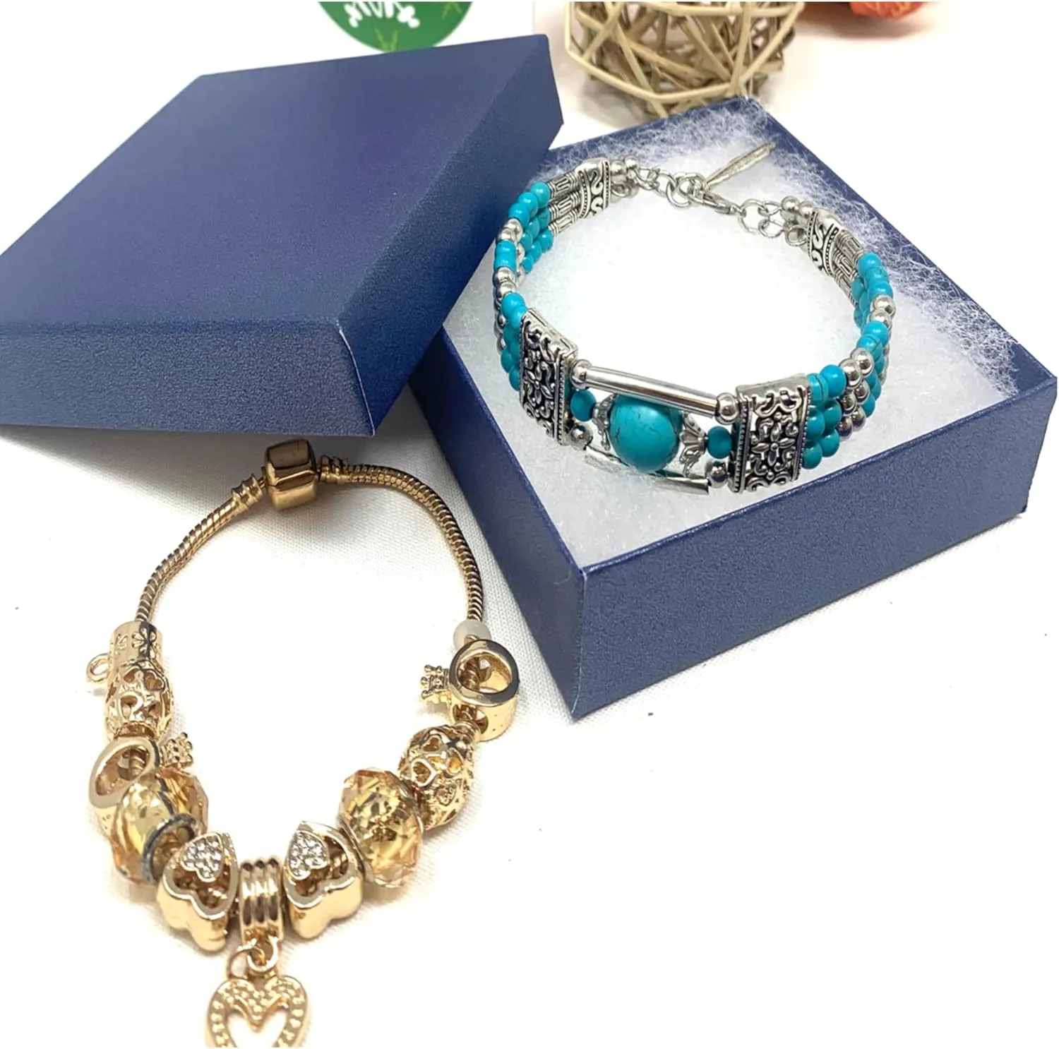 x 1 inch 10 Pack Pearl Blue Color Paper Cotton Filled Jewelry Necklace Bracelets Watch gifts and Retail Boxes for Wedding, Anniversary, Engagement, Birthday stellar miserable photoflash and other occasions Size- 6" x 5" 