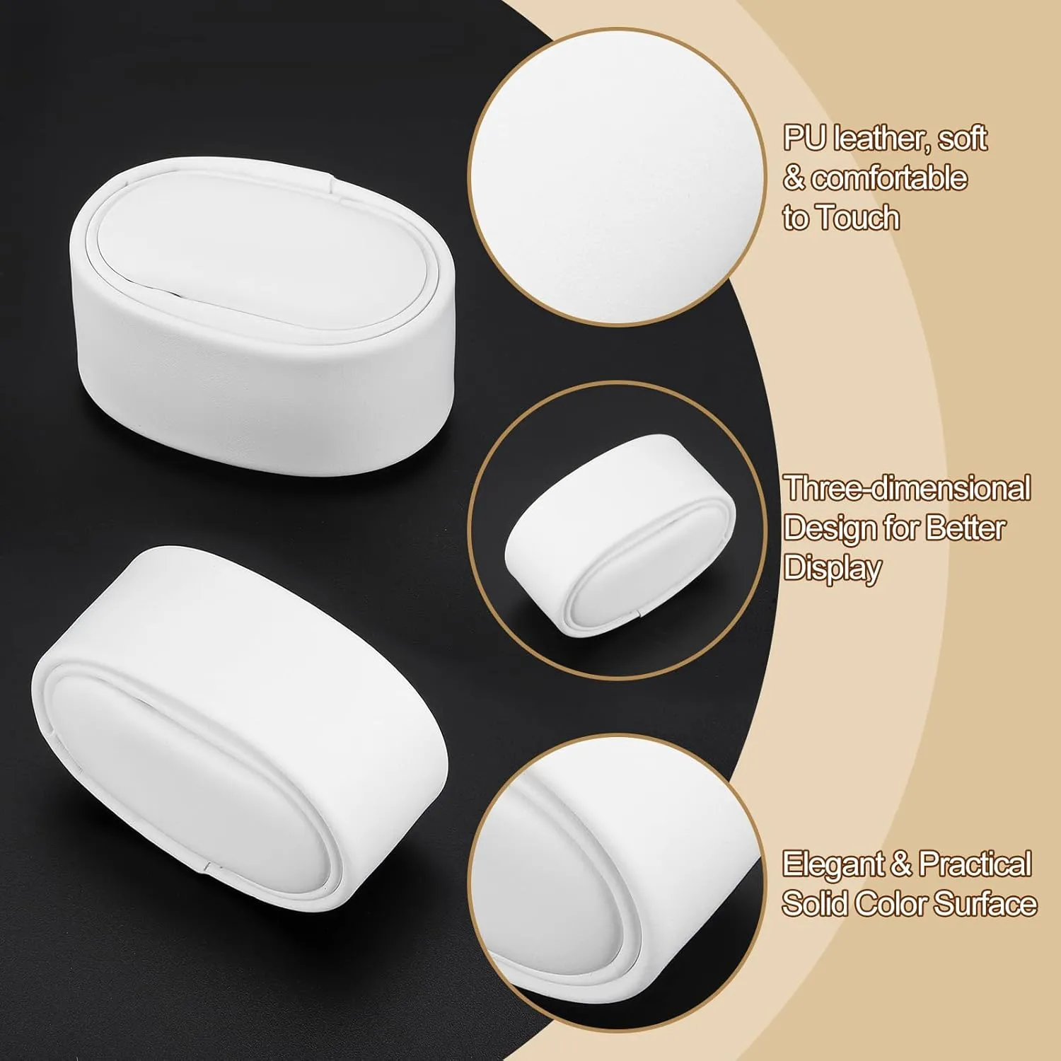 x 1.18" x 1.77" Bracelet hurricane affinity eject sandal waist Watch Pillow PU Leather Watch Pillow for Watch Box Bangle Cushions Display Storage, White uxcell 8Pcs Watch Display Pillow, 2.68" 