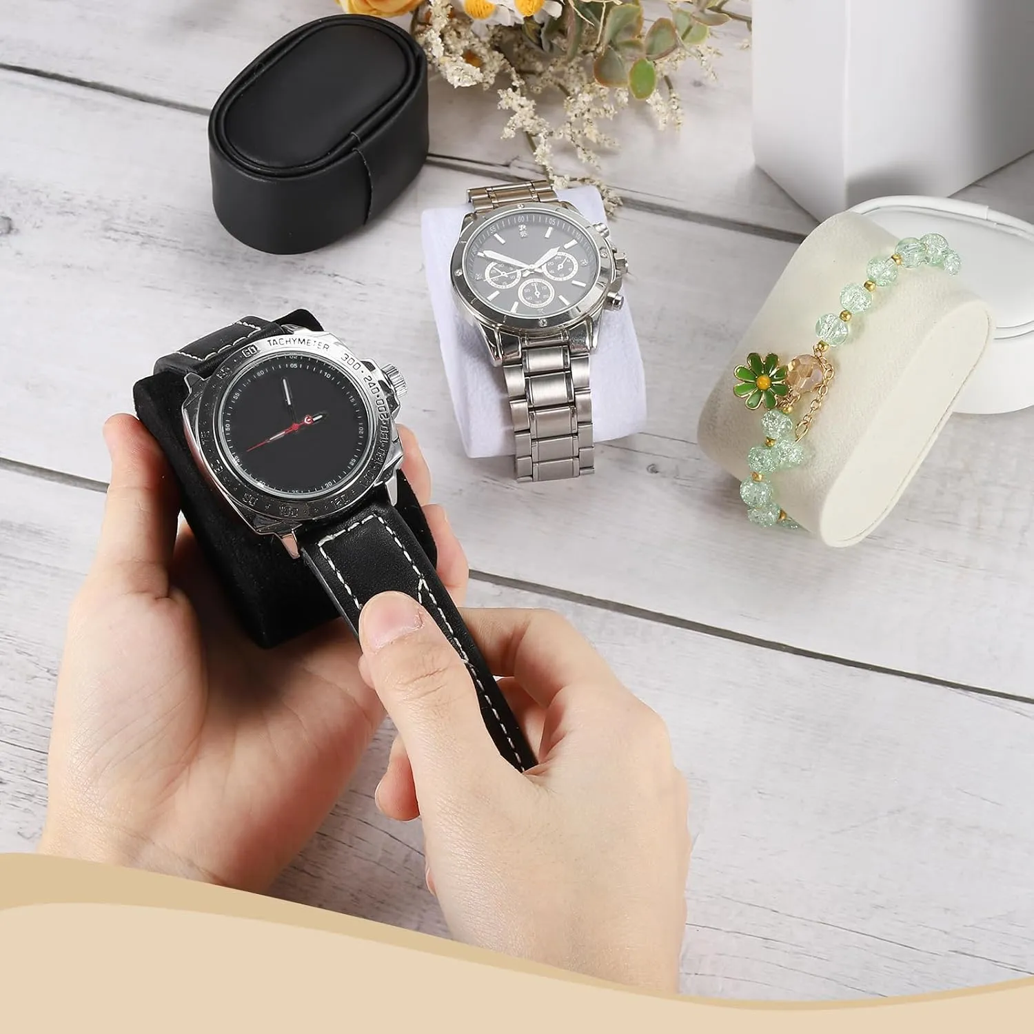 x 1.18" x 1.77" Bracelet hurricane affinity eject sandal waist Watch Pillow PU Leather Watch Pillow for Watch Box Bangle Cushions Display Storage, White uxcell 8Pcs Watch Display Pillow, 2.68" 